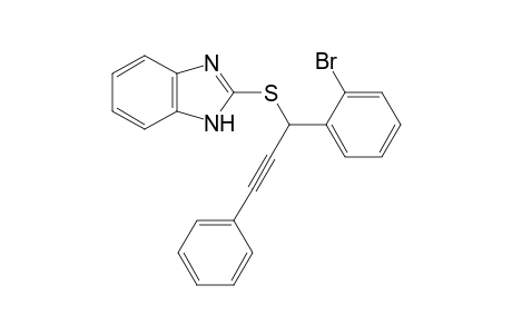 2-((1-(2-Bromophenyl)-3-phenylprop-2-yn-1-yl)thio)-1H-benzo[d]imidazole