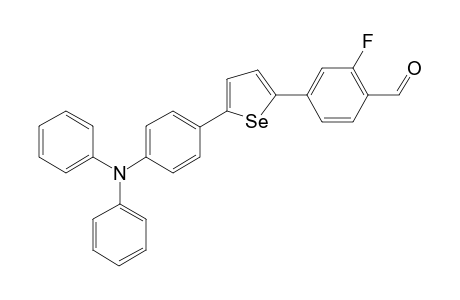 4-(5-(4-(Diphenylamino)phenyl)selenophen-2-yl)-2-fluorobenzaldehyde