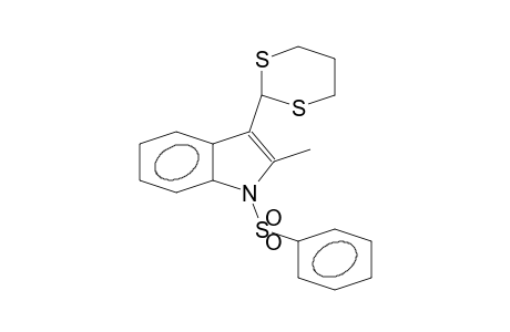 1H-INDOLE-1-CARBOXAMIDE, 3-(1,3-DITHIAN-2-YL)-2-METHYL-1-(PHENYLSULFONYL)-