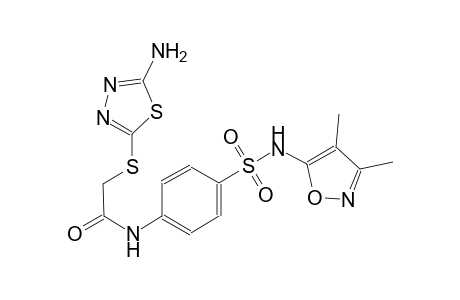 acetamide, 2-[(5-amino-1,3,4-thiadiazol-2-yl)thio]-N-[4-[[(3,4-dimethyl-5-isoxazolyl)amino]sulfonyl]phenyl]-