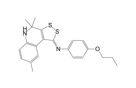 4-propoxy-N-[(1Z)-4,4,8-trimethyl-4,5-dihydro-1H-[1,2]dithiolo[3,4-c]quinolin-1-ylidene]aniline