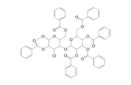 .beta.-D-Allopyranoside, methyl 3-chloro-3-deoxy-4-O-(2,3,4,6-tetra-O-benzoyl-.beta.-D-galactopyranosyl)-, dibenzoate