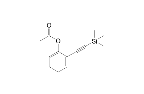 6-((trimethylsilyl)ethynyl)cyclohexa-1,5-dien-1-yl acetate