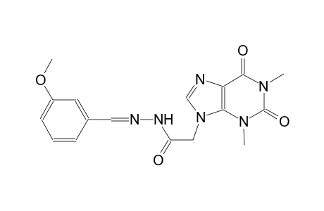 2-(1,3-dimethyl-2,6-dioxo-1,2,3,6-tetrahydro-9H-purin-9-yl)-N'-[(E)-(3-methoxyphenyl)methylidene]acetohydrazide