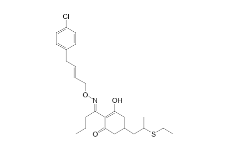 2-Cyclohexen-1-one, 2-[1-[[[4-(4-chlorophenyl)-2-butenyl]oxy]imino]butyl]-5-[2-(ethylthio)propyl]-3-hydroxy-
