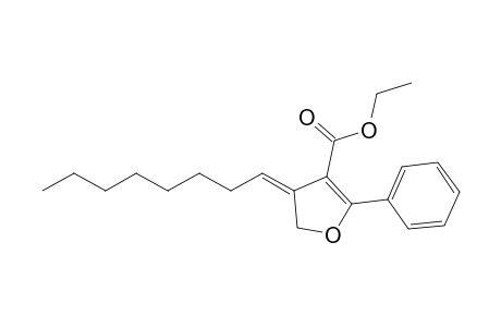 3-Octylidene-4-(ethoxycarbonyl)-5-phenyl-2,3-dihydrofuran