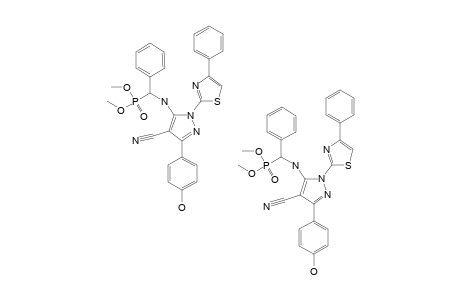 DIMETHYL-[4-CYANO-3-(4-HYDROXYPHENYL)-1-(4-PHENYLTHIAZOL-2-YL)-1H-PYRAZOL-5-YLAMINO]-(PHENYL)-METHYLPHOSPHONATE