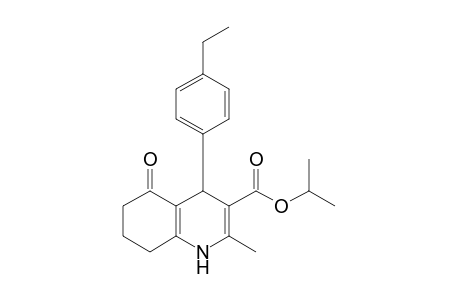 4-(4-Ethylphenyl)-2-methyl-5-oxo-4,6,7,8-tetrahydro-1H-quinoline-3-carboxylic acid propan-2-yl ester