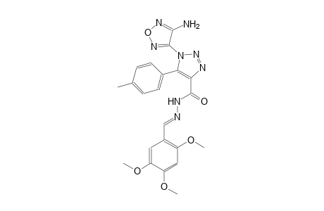 1-(4-amino-1,2,5-oxadiazol-3-yl)-5-(4-methylphenyl)-N'-[(E)-(2,4,5-trimethoxyphenyl)methylidene]-1H-1,2,3-triazole-4-carbohydrazide