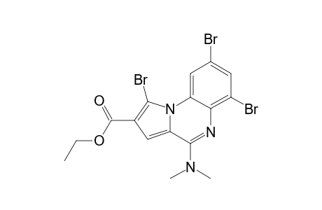 ETHYL-(4-DIMETHYLAMINO-1,6,8-TRIBrOMOPYRROLO)-[1.2-A]-QUINOXALINE-2-CARBOXYLATE