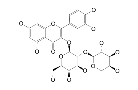 QUERCETIN-3-O-ALPHA-L-ARABINOPYRANOSYL-(1->2)-BETA-D-GALACTOPYRANOSIDE