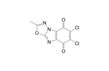 2-Methyl-6,7-dichloro-benzo[4,5]imidazo[2,1-b][1,3,4]oxadiazole-5,8-dione