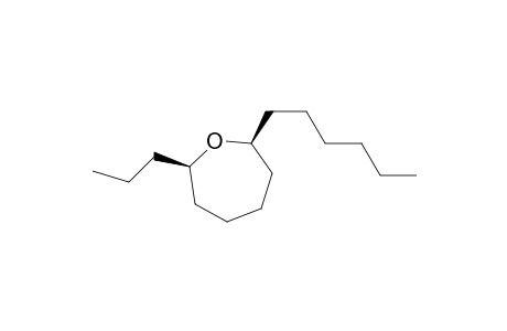(2S,7R)-2-hexyl-7-propyl-oxepane