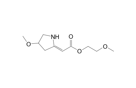 (2Z)-2-(4-methoxy-2-pyrrolidinylidene)acetic acid 2-methoxyethyl ester