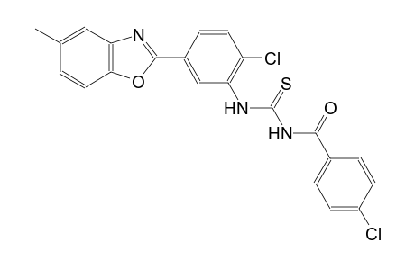 N-(4-chlorobenzoyl)-N'-[2-chloro-5-(5-methyl-1,3-benzoxazol-2-yl)phenyl]thiourea