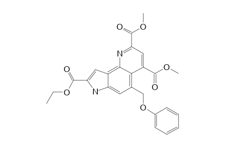 8-ETHYL-2,4-DIMETHYL-5-(BENZYLOXY)-7H-PYRROLO-[2,3-H]-QUINOLINE-2,4,8-TRICARBOXYLATE