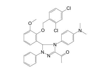 1-[5-[2-(2,4-dichloro-benzyloxy)-3-methoxy-phenyl]-4-(4-dimethylamino-phenyl)-1-phenyl-4,5-dihydro-1H-[1,2,4]triazol-3-yl]-ethanone