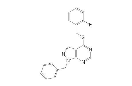 1-benzyl-4-[(2-fluorobenzyl)sulfanyl]-1H-pyrazolo[3,4-d]pyrimidine