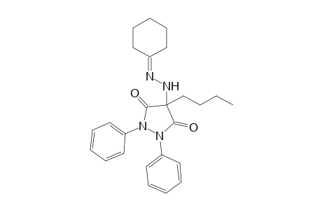 4-Butyl-4-(2-cyclohexylidenehydrazino)-1,2-diphenyl-pyrazolidine-3,5-dione