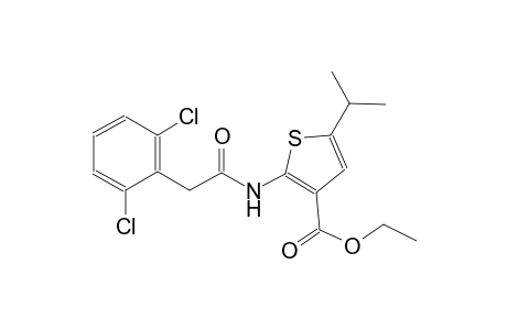 ethyl 2-{[(2,6-dichlorophenyl)acetyl]amino}-5-isopropyl-3-thiophenecarboxylate
