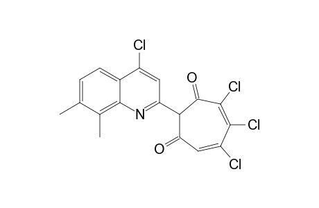 2-(4-Chloro-7,8-dimethyl-2-quinolyl)-5,6,7-trichloro-1,3-tropolone