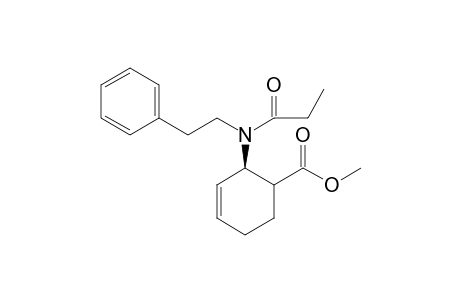Methyl (cis)-2-[(2'-phenylethyl)propanoylamino]cyclohex-3-ene-1-carboxylate