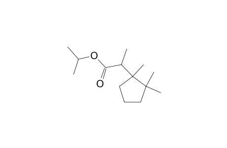 isopropyl 2-(1,2,2-trimethylcyclopentyl)propanoate