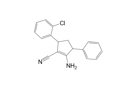 2-Amino-5-(2-chlorophenyl)-3-phenyl-1-cyclopentenecarbonitrile