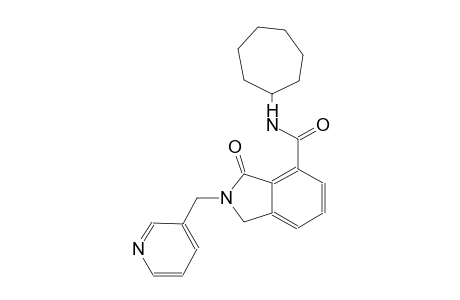 N-cycloheptyl-3-oxo-2-(3-pyridinylmethyl)-4-isoindolinecarboxamide