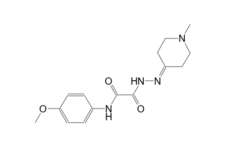 N-(4-methoxyphenyl)-2-[2-(1-methyl-4-piperidinylidene)hydrazino]-2-oxoacetamide