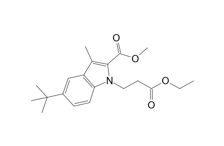5-tert-Butyl-1-(3-ethoxy-3-keto-propyl)-3-methyl-indole-2-carboxylic acid methyl ester