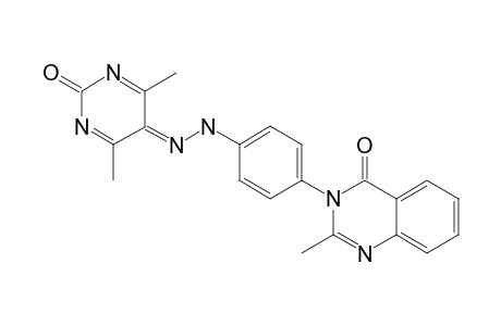3-[4-[N'-(4,6-METHYL-2-OXO-2H-PYRIMIDIN-5-YLIDENE)-HYDRAZINO]-PHENYL]-2-METHYL-3H-QUINAZOLIN-4-ONE