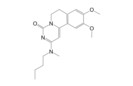 2-[butyl(methyl)amino]-9,10-dimethoxy-6,7-dihydro-4H-pyrimido[6,1-a]isoquinolin-4-one