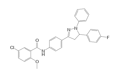 N(1)-{4'-[1"-Phenyl-5"-(p-fluorophenyl)-4",5"-dihydro-(1H)-pyrazolyl]phenyl}-5-chloro-2-methoxybenzamide