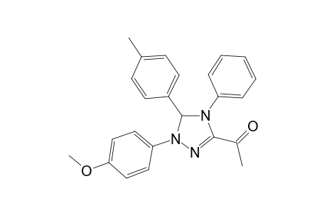 Ethanone, 1-[4,5-dihydro-1-(4-methoxyphenyl)-5-(4-methylphenyl)-4-phenyl-1H-1,2,4-triazol-3-yl]-