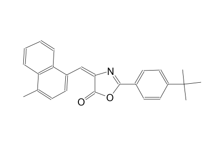 (4E)-2-(4-tert-butylphenyl)-4-[(4-methyl-1-naphthyl)methylene]-1,3-oxazol-5(4H)-one