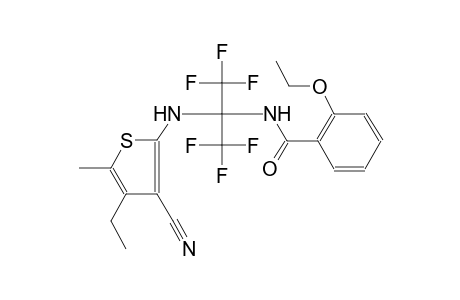 Benzamide, N-[1-(3-cyano-4-ethyl-5-methyl-2-thienylamino)-2,2,2-trifluoro-1-trifluoromethylethyl]-2-ethoxy-