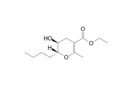 (5S,6R)-6-Butyl-5-hydroxy-2-methyl-5,6-dihydro-4H-pyran-3-carboxylic acid ethyl ester