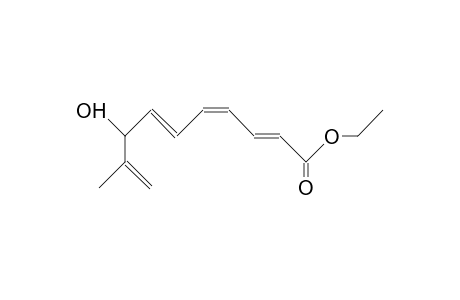 8-Hydroxy-9-methyl-deca-2E,4Z,6E,9-tetraenoic acid, ethyl ester