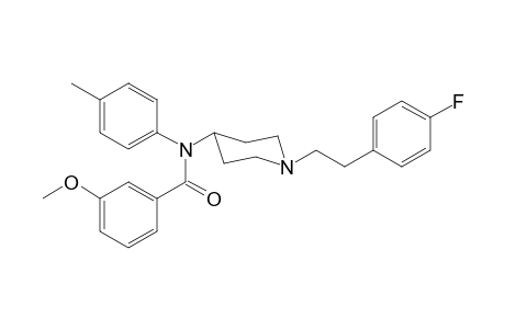 N-(1-[2-(4-Fluorophenyl)ethyl]piperidin-4-yl)-N-4-methylphenyl-3-methoxybenzamide