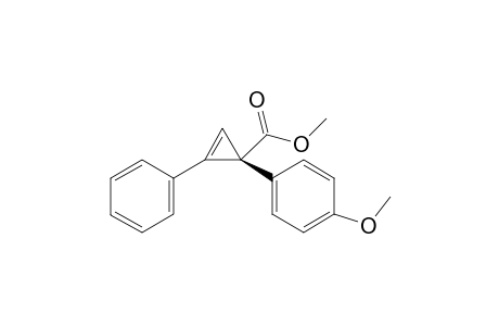 Methyl (R)-1-(4-methoxyphenyl)-2-phenylcycloprop-2-ene-1- carboxylate
