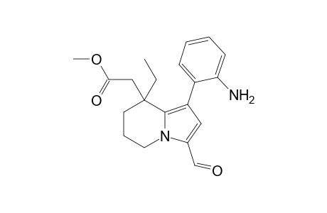 2-[1-(2-aminophenyl)-8-ethyl-3-formyl-6,7-dihydro-5H-indolizin-8-yl]acetic acid methyl ester