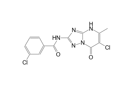 3-chloro-N-(6-chloro-5-methyl-7-oxo-4,7-dihydro[1,2,4]triazolo[1,5-a]pyrimidin-2-yl)benzamide