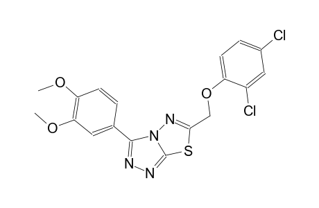 6-[(2,4-dichlorophenoxy)methyl]-3-(3,4-dimethoxyphenyl)[1,2,4]triazolo[3,4-b][1,3,4]thiadiazole