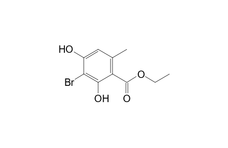 Ethyl 3-Bromo-2,4-dihydroxy-6-methylbenzoate.
