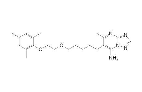[1,2,4]Triazolo[1,5-a]pyrimidin-7-amine, 5-methyl-6-[5-[2-(2,4,6-trimethylphenoxy)ethoxy]pentyl]-