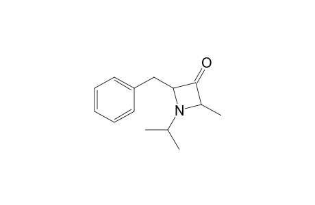 (2RS,4SR)-2-Benzyl-1-isopropyl-4-methylazetidin-3-one