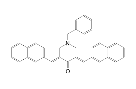 (3E,5E)-1-benzyl-3,5-bis(2-naphthylmethylene)-4-piperidinone