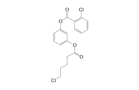 1,3-Benzenediol, o-(2-chlorobenzoyl)-o'-(5-chlorovaleryl)-