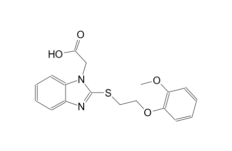 1H-benzimidazole-1-acetic acid, 2-[[2-(2-methoxyphenoxy)ethyl]thio]-